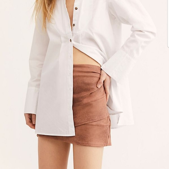 Free People Summer Love Vegan Suede Skirt - Picture 3 of 6